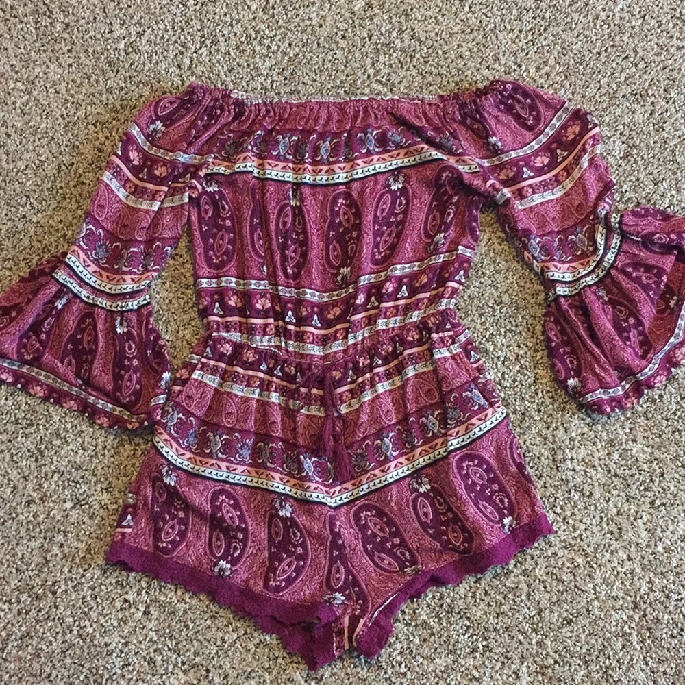 Off the shoulder romper